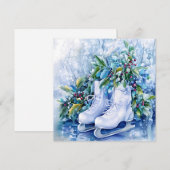 Blue Winter Wenskaart (Voorkant / Achterkant)