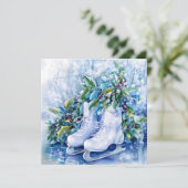 Blue Winter Wenskaart (Staand voorkant)