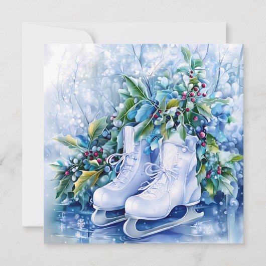 Blue Winter Wenskaart (Voorkant)