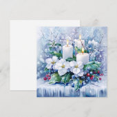 Blue Winter Wenskaart (Voorkant / Achterkant)