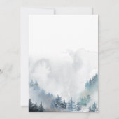 Blue Winter Wonderland Boy Birthday Kaart (Achterkant)