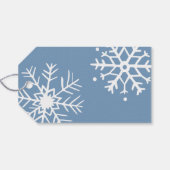Blue Winter Wonderland Gift en gunst Cadeaulabel (Achterkant Horizontaal)