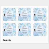Blue Winter Wonderland Quinceanera Sticker (Vel)