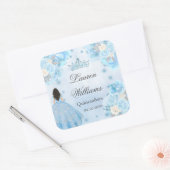 Blue Winter Wonderland Quinceanera Sticker (Envelop)