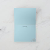 Blue Winter Wonderland Sweet 16 Dank u kaart (Binnen)