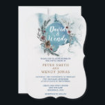 Blue Winter Wonderland Wedding Invitations Kaart<br><div class="desc">Blue Winter Wonderland Wedding Invitations</div>