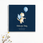 Blue Wishes voor Baby Dragon Baby shower Guest Boo Notitieboek