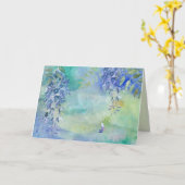 Blue Wisteria Art All Occasion Wenskaart Kaart (Gele Bloem)