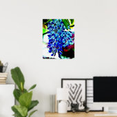 Blue Wisteria Poster (Thuiskantoor)