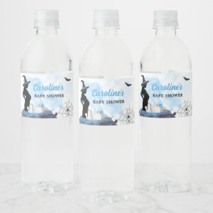 Blue Witch Baby shower Waterfles Etiket