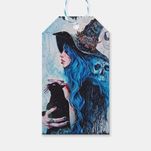 Blue witch cadeaulabel (Voorkant)