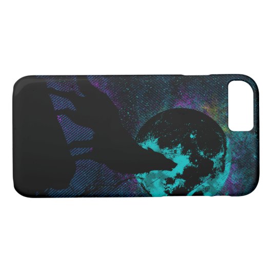 Blue Wolf Apple iPhone 7 hoesje (Achterkant (Horizontaal))