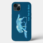Blue Wolf Hoesje-Mate iPhone Case Case (Achterkant)