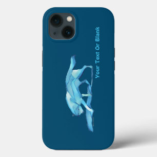 Blue Wolf Hoesje-Mate iPhone Case Case 13 Hoesje