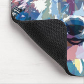 Blue Wolf Mousepad Colorful Wolf Polygon Muismat (Hoek)