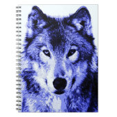 Blue Wolf Portrait Notitieboek (Voorkant)