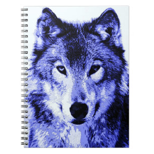Blue Wolf Portrait Notitieboek