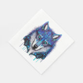 Blue Wolfdog sticker stickers Servet (Hoek)