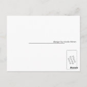 Blue Wolfie Briefkaart (Achterkant)