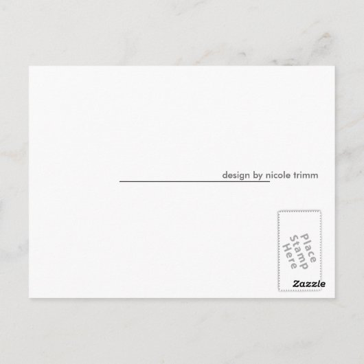 Blue Wolfie Briefkaart (Achterkant)