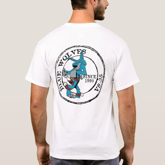 BLUE WOLVES SINDS 1990 T-SHIRT (Achterkant)