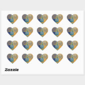 Blue Woman Heart Sticker (Vel)