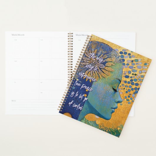 Blue Woman Let Go Of Control Planner (Display)