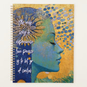 Blue Woman Let Go Of Control Planner (Voorkant)