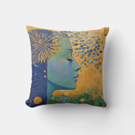 Blue Woman-Sierkussen Kussen