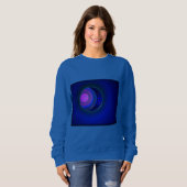 Blue Woman's Purple Sphere Sweatshirt (Voorkant volledig)