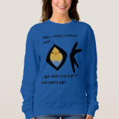 Blue Women's Basic Sweatshirt Boomeranged (Voorkant)