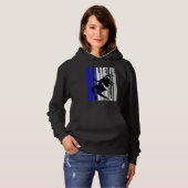 Blue Womens Believe Dance Inspirational Dancer Gir Hoodie (Voorkant volledig)