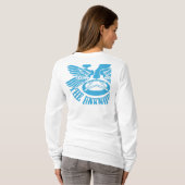 Blue Womens Fied Hoody (Achterkant volledig)