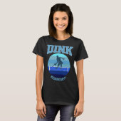 Blue Womens Pickleball Dink Responsibly T-shirt (Voorkant volledig)