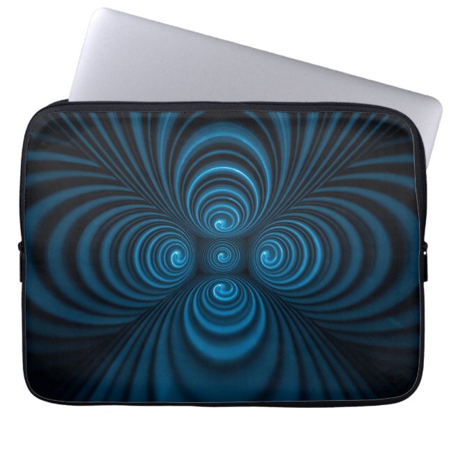 Blue Wonder-hoesje Laptop Sleeve (Voorkant)