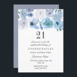 Blue Wonderland Girls 21st Birthday party Invite Kaart<br><div class="desc">Blue Wonderland Girls 21st Birthday party Invite Perfect voor alle seizoenen</div>