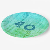 Blue Wood All Occasion Rustic Papieren Bordje (Gekanteld)