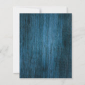 Blue Wood Berries Kerstmis bruiloft uitnodiging (Achterkant)