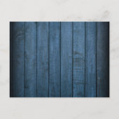 Blue Wood Celebration of Life Funeral Invitation Aankondigingskaart (Achterkant)