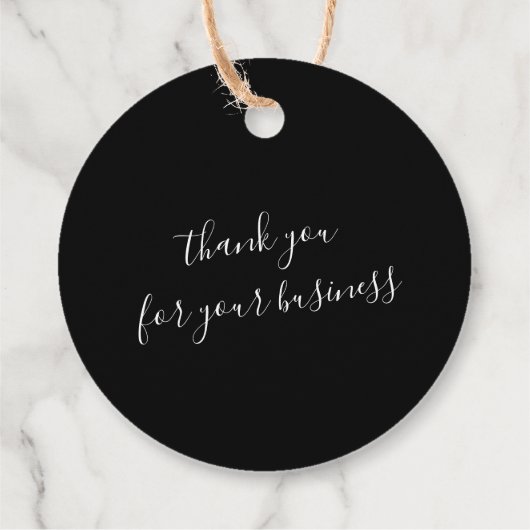 Blue Wood Fancy Script Homemade met liefde Busines Bedankjes Labels (Achterkant)