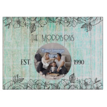 Blue Wood Jubileum Family Photo Template