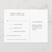 Blue Wood String Lights Song Request RSVP Briefkaa Uitnodiging Briefkaart (Achterkant)