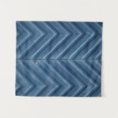 Blue wooden chevron wall wandkleed (Voorkant (horizontaal))