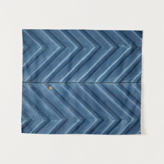 Blue wooden chevron wall wandkleed (Voorkant (horizontaal))