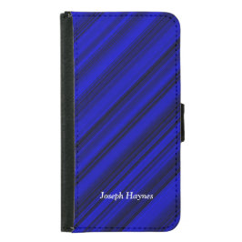 Blue Woodgrain gepersonaliseerde portemonnee