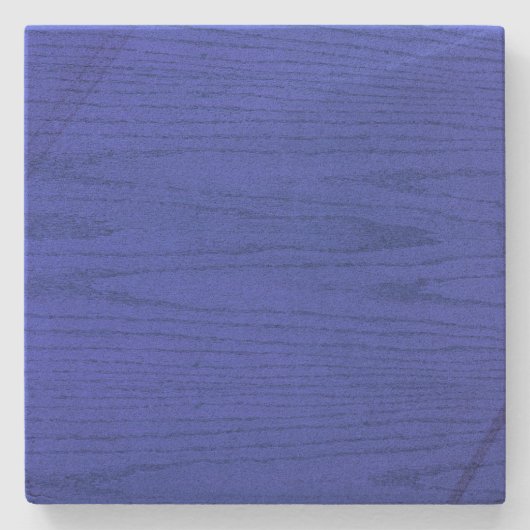 Blue Woodgrain Square Onderzetter (Voorkant)