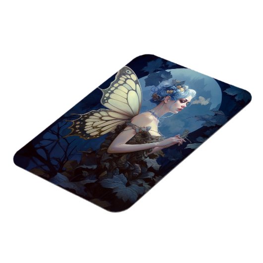 Blue Woodland Fairy Fantasy Art Magneet (Linkerzijde)