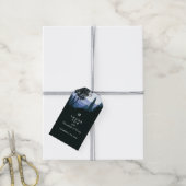 Blue Woodland Forest, rustieke bruiloft dank u Cadeaulabel (Met Touw)