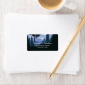 Blue Woodland Forest, rustieke bruiloft Etiket (Insitu)