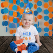 Blue Woodland Fox Party Petten Feesthoedjes